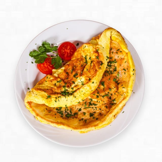 Egg Omelet Plate.