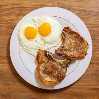 Pork Chop Breakfast Plate