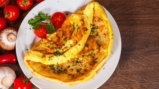 Egg Omelet Plate.