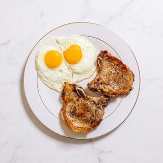 Pork Chop Breakfast Plate